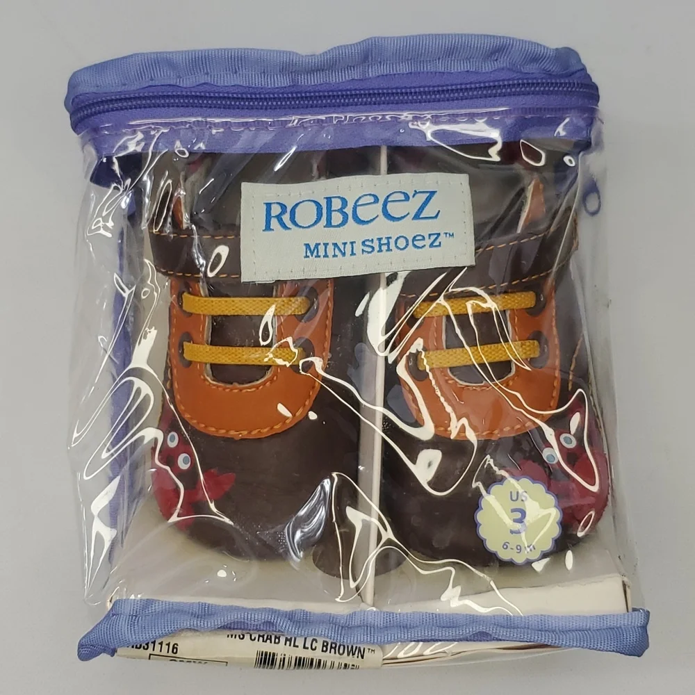 Robeez mini shoez ms crab US 3 6-9 mos